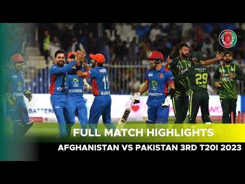 Full Match Highlights | Afghanistan vs Pakistan | 3rd T20I 2023 | 3D1T