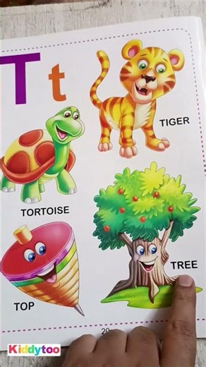 T is for Tiger, Tortoise, Tree & Top! | Alphabet T for Kids | Learn Letter T #toddlerlearning