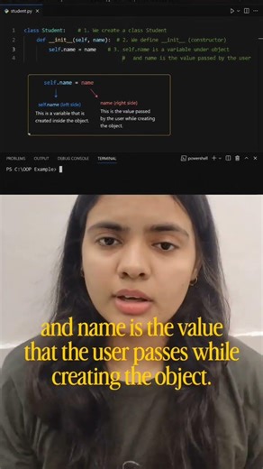 What Actually is self in Python? #python #youtube #shorts