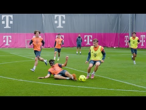That's why FC Bayern is FIT 😳 High intense 4 vs 4 in training