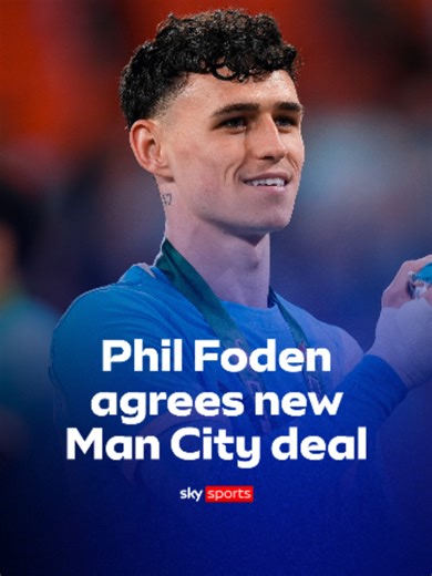 BREAKING: Phil Foden and Manchester City have agreed terms in principle on a new four-year contract 🚨 #football #premierleague #mancity