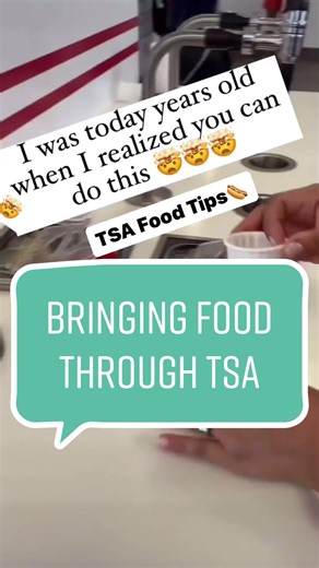 Dear Travelers: Decode the TSA Food Guidelines 💼🍇🛫 Introducing your checklist to navigate through the security checkpoint effortlessly, with your beloved snacks intact: * Solids can soar 🍪: Your favorite biscuits, fruits, chocolates are welcome on board for your mile-high delight. * Liquid Restrictions 🍯: Sauce, dips, and jellies follow the 3-1-1 rule: max 3.4 ounces, in a one quart-sized clear Ziploc bag. * Declare larger liquids 🍲: Larger quantities of medically necessary liquids and bab
