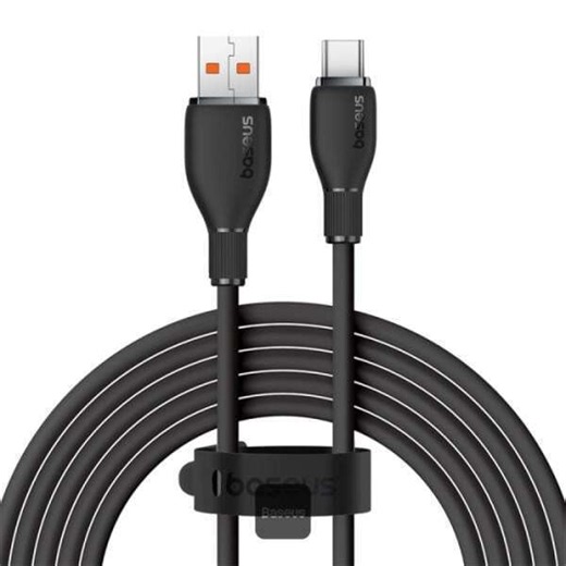 Baseus Pudding USB 2.0 Cable USB-C male - USB-A 100W PD Μαύρο 1.2m