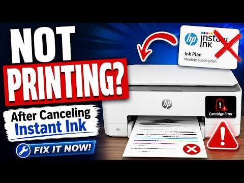 HP Printer Not Printing After Canceling Instant Ink? Easy Fix!