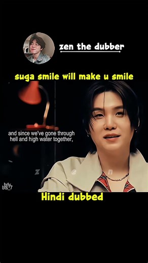 suga smile will make u smile 🥹💜 Hindi dubbed suga interview #bts