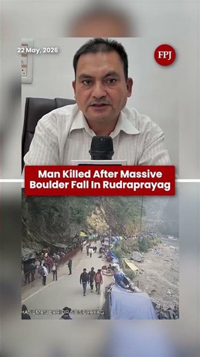 Uttarakhand Tragedy: Massive Boulder Crushes Man In Rudraprayag, SDRF Launches Rescue