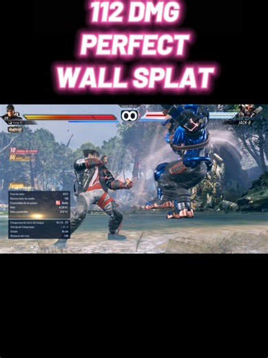 Tekken 8 Jin 112 Damage Perfect Wall Splat Combo