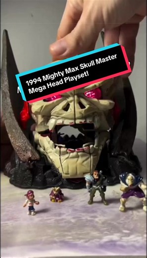 1994 Mighty Max Skull Master Mega Head Playset — Retro 90s Toy