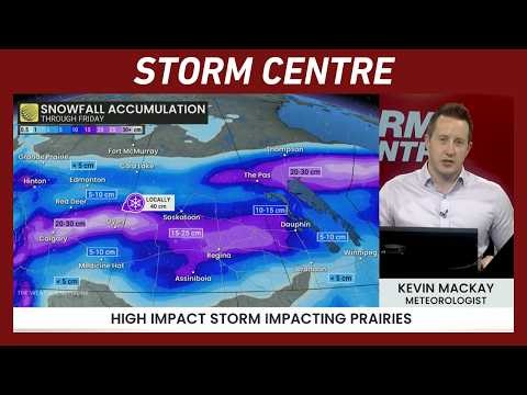 Winter Storm Making Progress Across the Prairies, More Snow Still to Come | #forecast