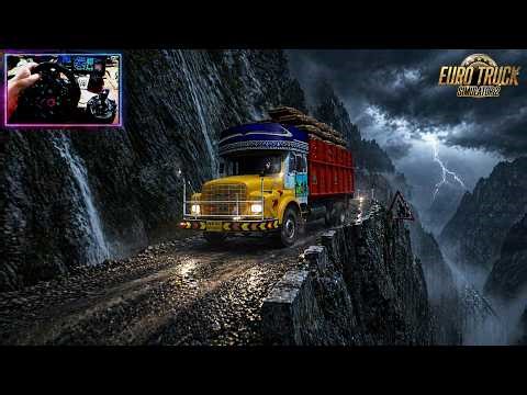 Most Dangerous Gravel Edge Drive: Full Load Indian Truck Test with Logitech G29
