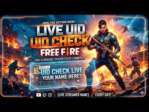 FREE FIRE LIVE: UID CHECKING + GAMEPLAY | Aaj Sabki ID Check Hogi! 🎯 | JLKS LIVE