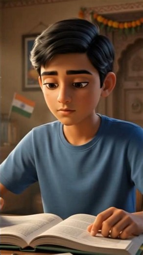 Cinematic close-up of a 17-year-old Indian boy