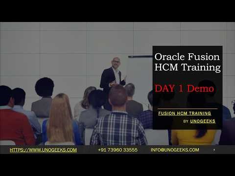 Oracle Fusion HCM Training | ERP Basics, Fusion HCM Overview & Modules | HCM Day 1 Demo
