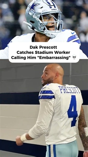 Dak Prescott Catches Stadium Worker Calling Him "Embarrassing" 💀