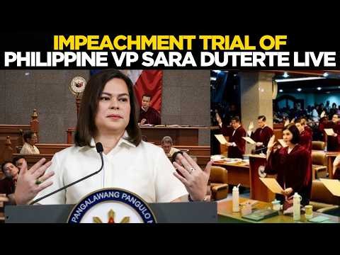 Sara Duterte Impeachment Trial LIVE | Philippine Senate Begins Historic VP Impeachment Case