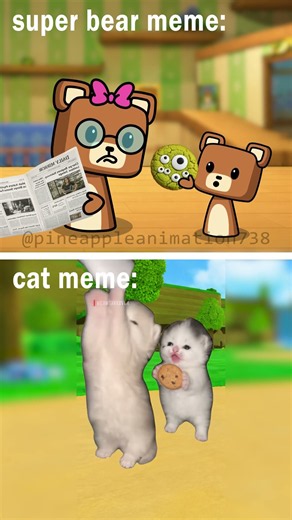 Momma May I Have Cookie meme in Super Bear Adventure Universe