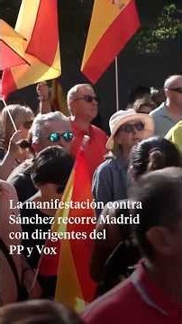 La manifestación contra Sánchez por la gestión en Ceuta recorre Madrid