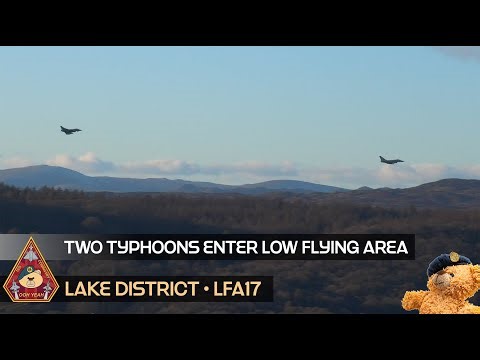 TWO TYPHOONS ENTER THE LOW LFYING AREA IN STUNNING SUN SETTING SCENES • LFA17 LAKE DISTRICT
