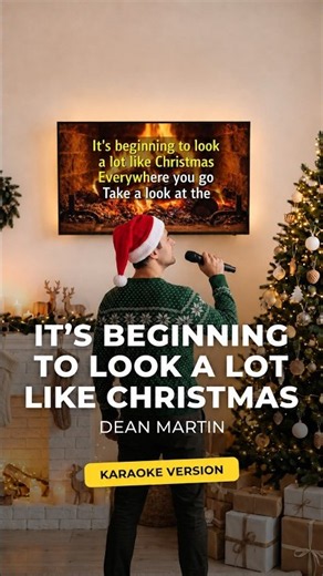It's Beginning to Look a Lot Like Christmas — Dean Martin (🎤Karaoke Version) | Next Song #singalong