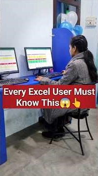 Every Excel User Must Know This 😱#excel #computer #exceltips