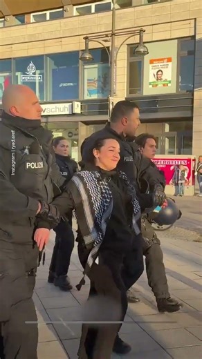 'Palestine will be ---': German police smother woman's face during arrest at Gaza protest
