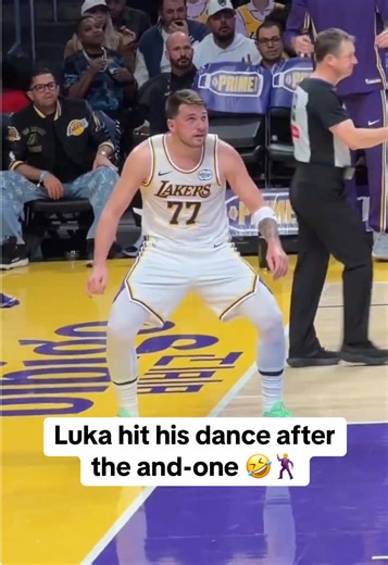 Luka Doncic's Impressive And-One Celebration