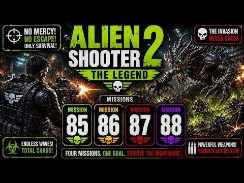 Alien Shooter 2 – The Legend | Mission 85, 86, 87 & 88 Full Gameplay | Extreme Alien Warfare 👽💥