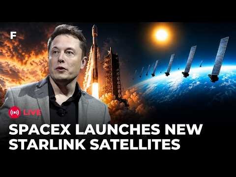 SPACEX LIVE: Elon Musk's SpaceX Launches Fresh Batch of Starlink Satellites | Elon Musk | Space Tech