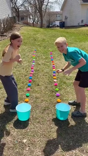 Brother & Sister play fun and creative backyard diy game with easter eggs. Fun brain-teaser game for kids, friends, and family. 🎬 This video was produced by Network Media and Benson Bros | The Scene Machine