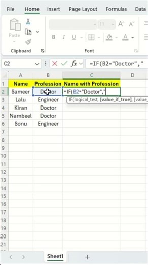 Excel tips with IF condition | Majid Mazin | #excel