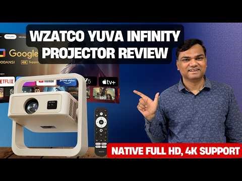 😱This Projector Has Google TV Built-In 🎬 🔥Wzatco Yuva Infinity Projector Full Review