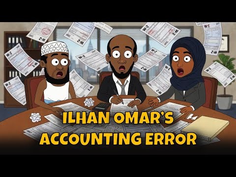 Ilhan Omar's Accounting Error | Little Trump Cartoons
