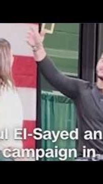 Abdul El-Sayed and AOC campaign in Michigan
