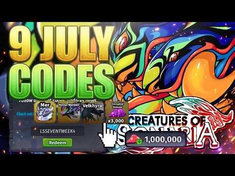9 JULY!💥CODE⚠️ CREATURES OF SONARIA CODES 2026 - ROBLOX CREATURES OF SONARIA CODES-COS CODE