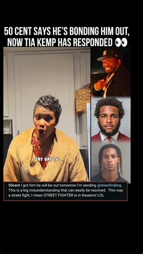 Tia Kemp Responds to 50 Cent After He Enters Her Latest Controversy Involving Her Son.