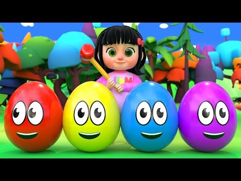 Baby 5 Color Eggs Song! | Melly Nursery Rhymes & Kids Songs