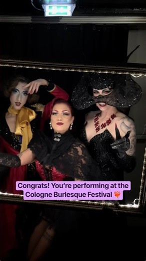 When you’re part of Cologne Burlesque Festival ❤️‍🔥 #burlesque