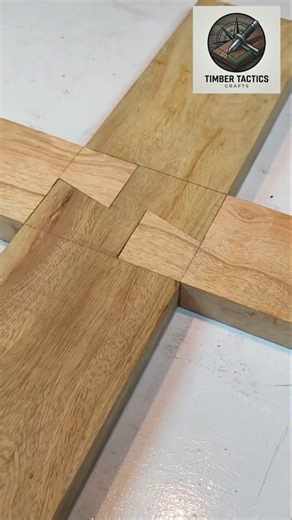 Master 4-Way Dovetail Cross Joint Trick! 🪵✨