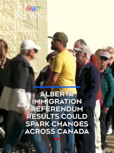 Alberta immigration referendum results could spark changes across Canada - Preliminary referendum results show support for greater provincial control over immigration, prompting other provinces to seek changes. Heather Wright reports.