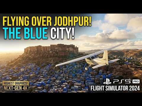 Microsoft Flight Simulator 2024 PS5 PRO - Jodhpur, India (4K Gameplay)