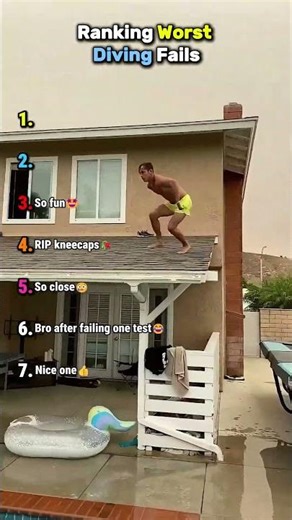 Ranking Worst Diving Fails 🤣