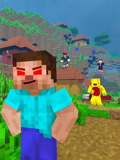 SURPRISE - When Herobrine Transforms his Aura 😂 Maizen Aniamation #shorts