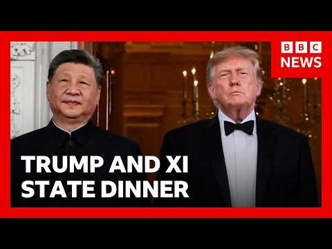 Trump hosts China's Xi at White House state dinner | BBC News