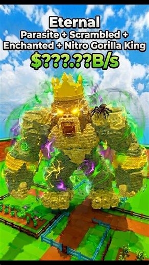 4 MUTATIONS ON ONE ETERNAL GORILLA KING?! 🤯🔥 #roblox #stealanegg #usa #robloxedit #robloxshorts
