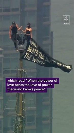 Russian couple climb Empire State Building