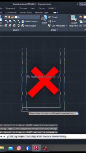 🤫🤫Pro level Tips: MLINE command 👍👍 #autocad #shorts #explore #learning