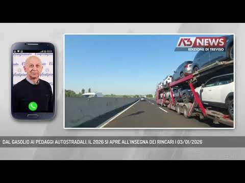 DAL GASOLIO AI PEDAGGI AUTOSTRADALI, IL 2026 SI APRE ALL'INSEGNA DEI RINCARI | 03/01/2026