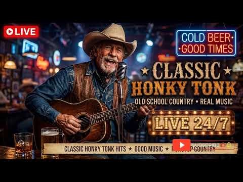Whiskey Drinking Country Live | Classic Honky Tonk Bar Songs 24/7