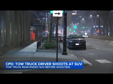 Tow truck driver crashes into vehicle, shoots windshield in River North: Chicago police