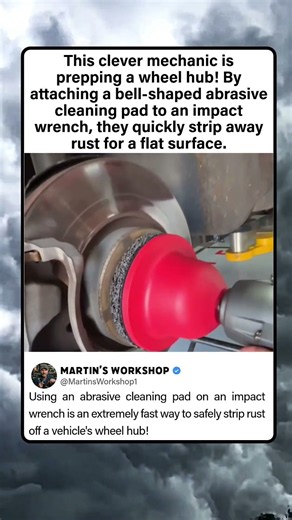 Wheel Hub Rust Removal Hack 🛞✨